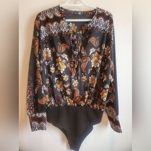 Boohoo Parsley Bodysuit Top